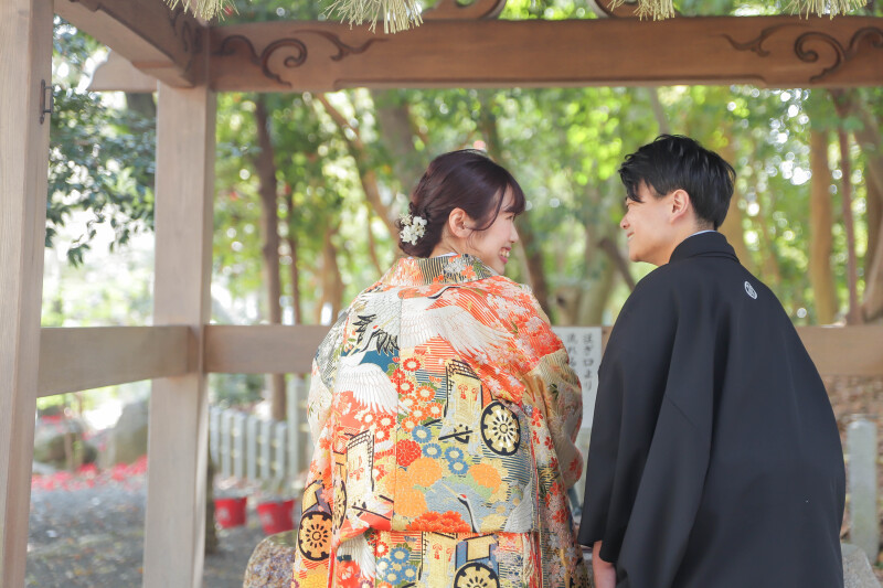 見つめ合う幸せなお2人♡