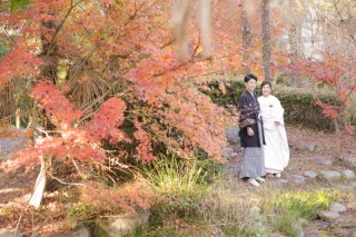 六華苑　紅葉のロケーション