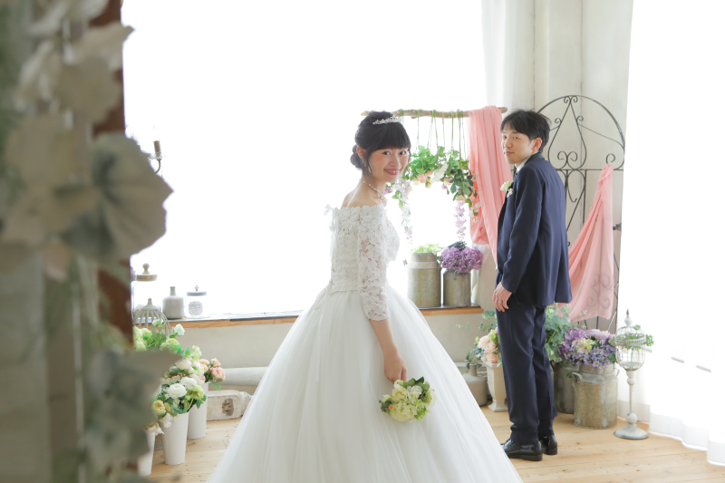 和洋装　スタジオ撮影