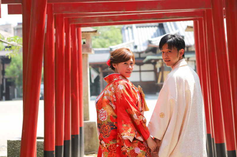 諏訪神社 和装ロケーション
