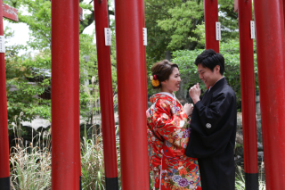 和装　新緑のロケーション