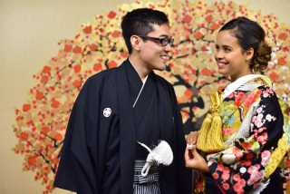 和装　秋のロケーション