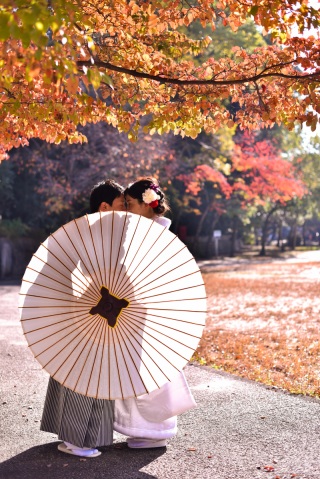 和装　秋のロケーション