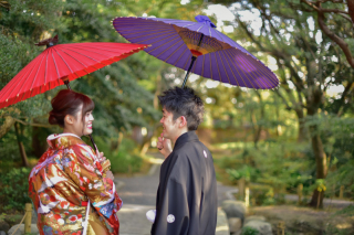 六華苑　秋のロケーション