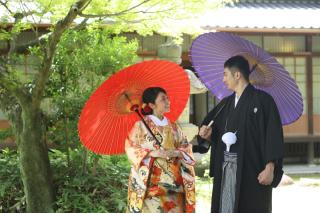 六華苑　新緑の和装ロケーション