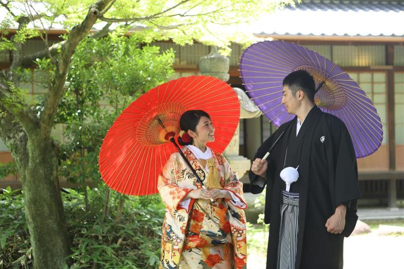 六華苑　新緑の和装ロケーション