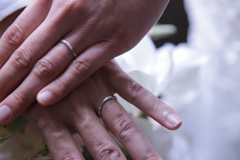 指輪と手