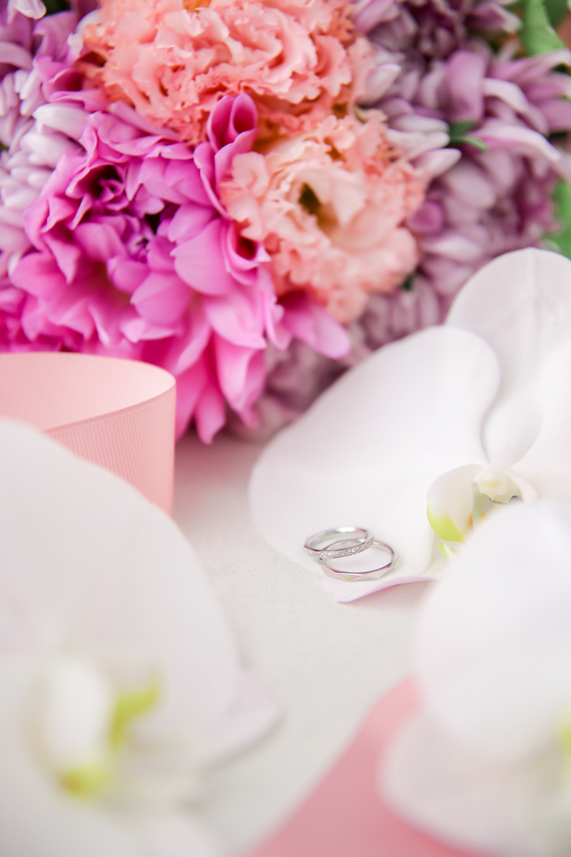 お二人の思い出に残る素敵な指輪だけのお写真も撮影できます。