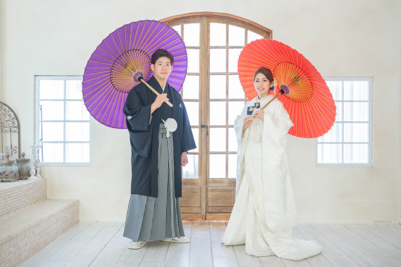 【衣装追加料金0円のコミコミ手ぶらパック】白無垢&色打掛・ロケ&スタジオ・11月末迄の限定プラン《100カットデータ3日で納品》