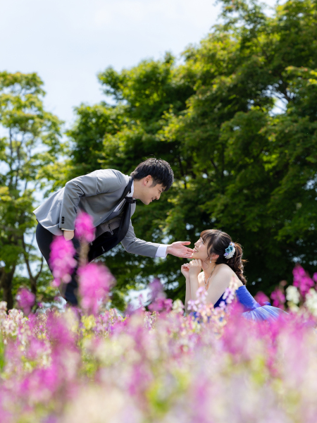お花に包まれて