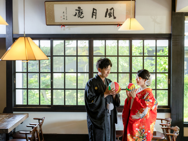 レトロかわいい、紙風船フォト♪