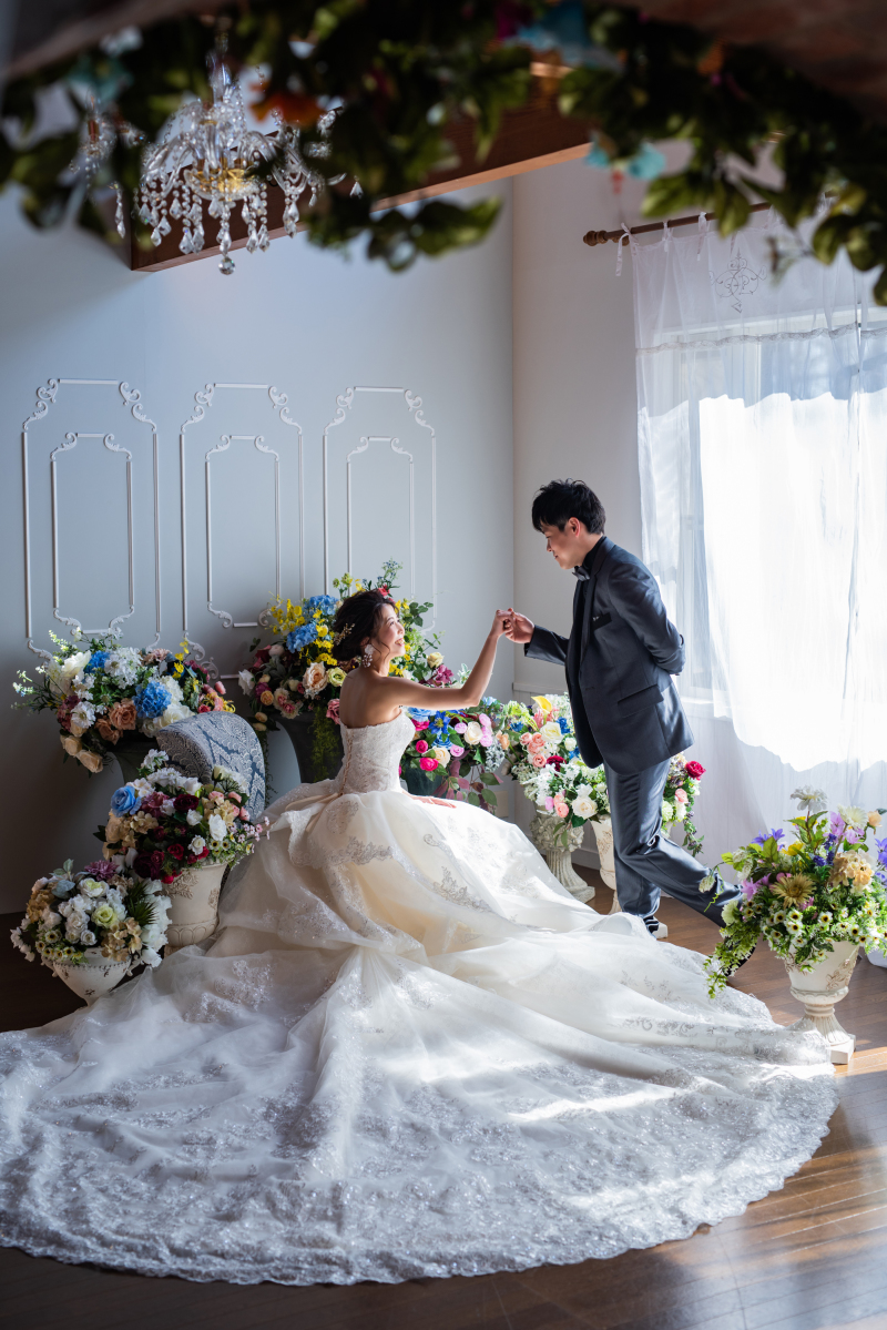 花いっぱいのハウススタジオ