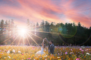 秋の旧青木家那須別邸ロケーション