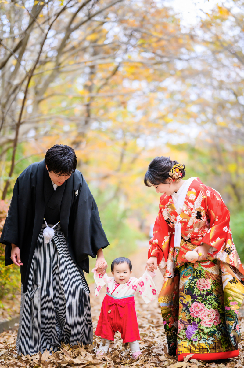 お子さんも一緒に家族撮影