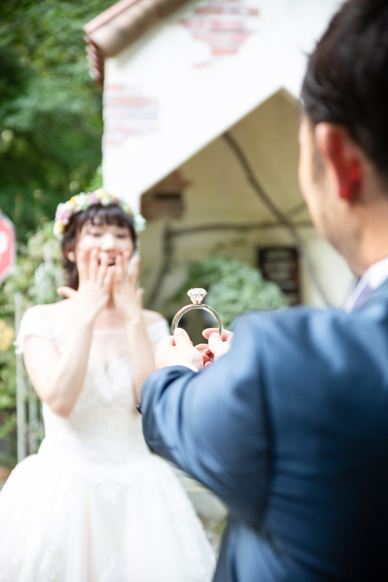大きな指輪のサプライズ
