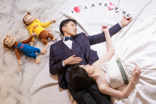 ポーズはちょっと大げさに＾＾