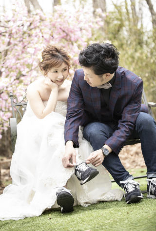 愛用のスニーカーも一緒に。古民家3着