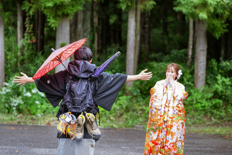 和装×野球×ハイキング=♡