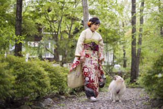 愛犬とともに♪
