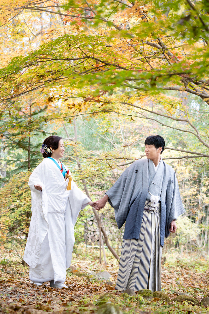 紅葉に染まるガーデン