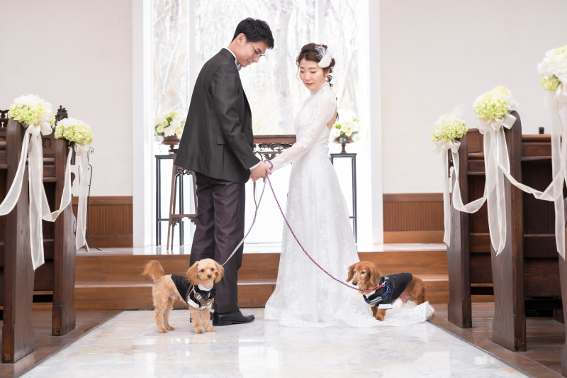 チャペル内外も一緒に撮影OK