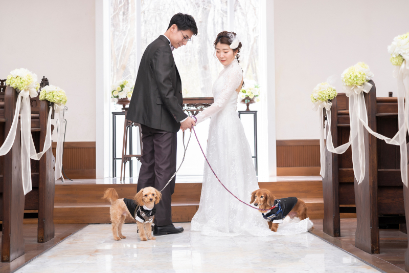 ご家族やご友人、ペットとも一緒に撮影可能