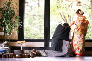 My Style Garden Studio _【古民家　貸切撮影】瓦屋根や囲炉裏、古木調の窓辺と畳の温もり
