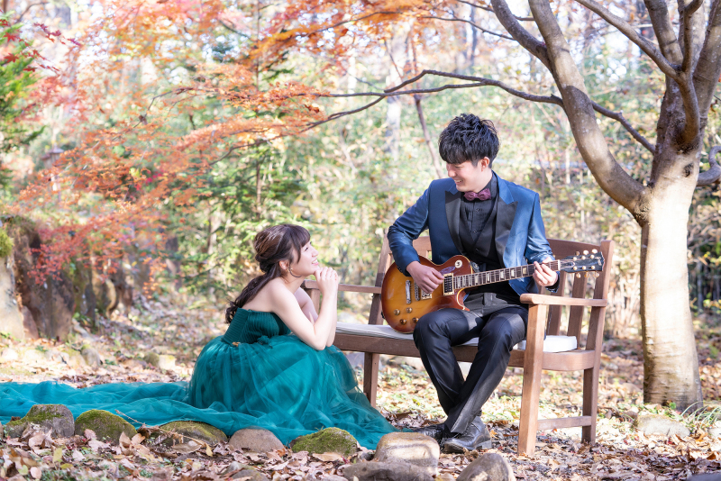 [貸切400坪森のガーデン]+[貸切古民家]事前試着◎【和洋装2着プラン】納品データは全て美肌修整付！