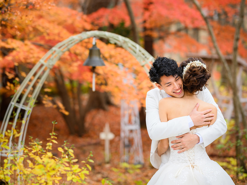 [貸切400坪森のガーデン]+[貸切古民家]事前試着◎【和洋装2着プラン】納品データは全て美肌修整付！