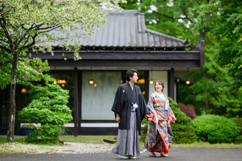 庭園も和室も満喫ロケーション【和装2着】[大池を中心とした日本庭園＋古民家］プラン