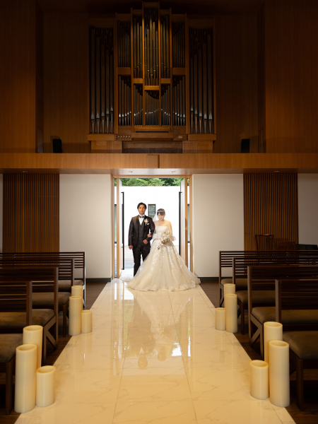 <2026年2月までの撮影>選べる貸切チャペル【那須高原の大聖堂】or【森のぬくもりチャペル】*納品全データ美肌小顔補整つき