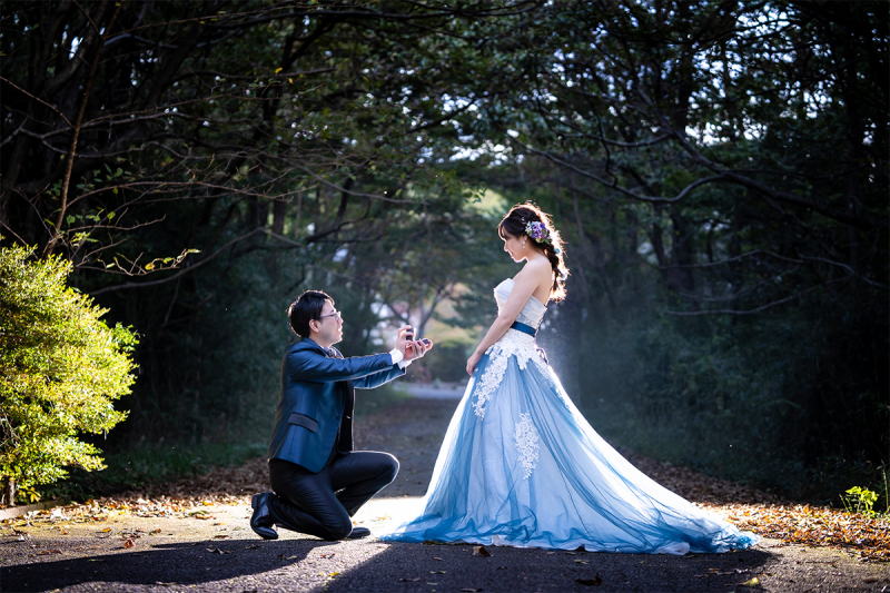 400坪の[森のガーデン］を貸切で【洋装1着】美肌体型補正付50カットデータ