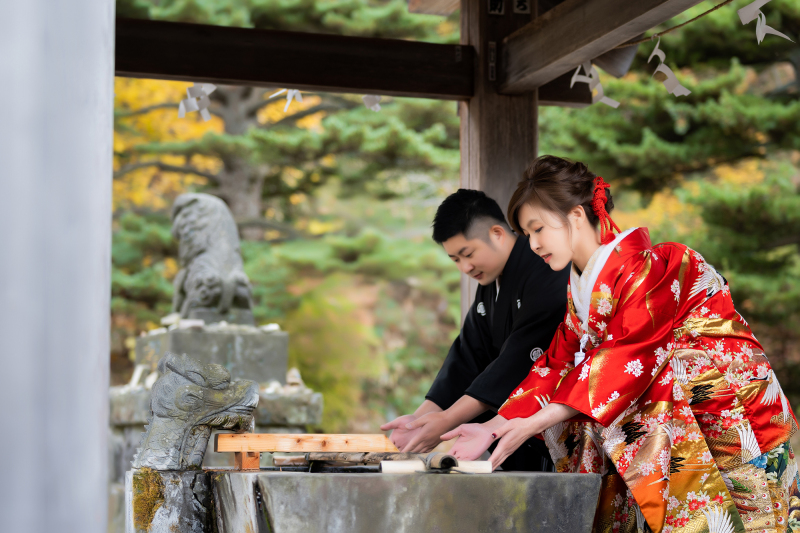 当日手ぶら1日完結◆神社前撮り【和装1着】美肌修整写真データ50カット