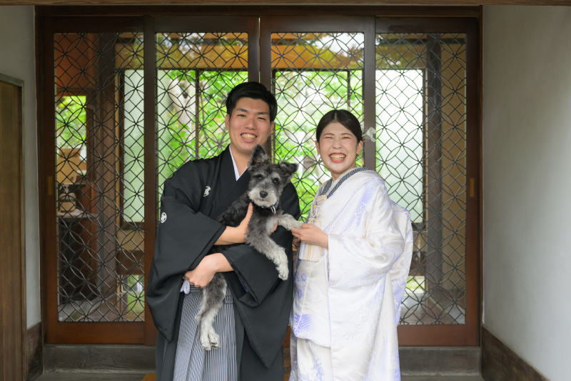 【春｜和装＆洋装】愛犬と家族と