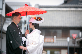 【春｜和装＆洋装】凛とした角隠し姿