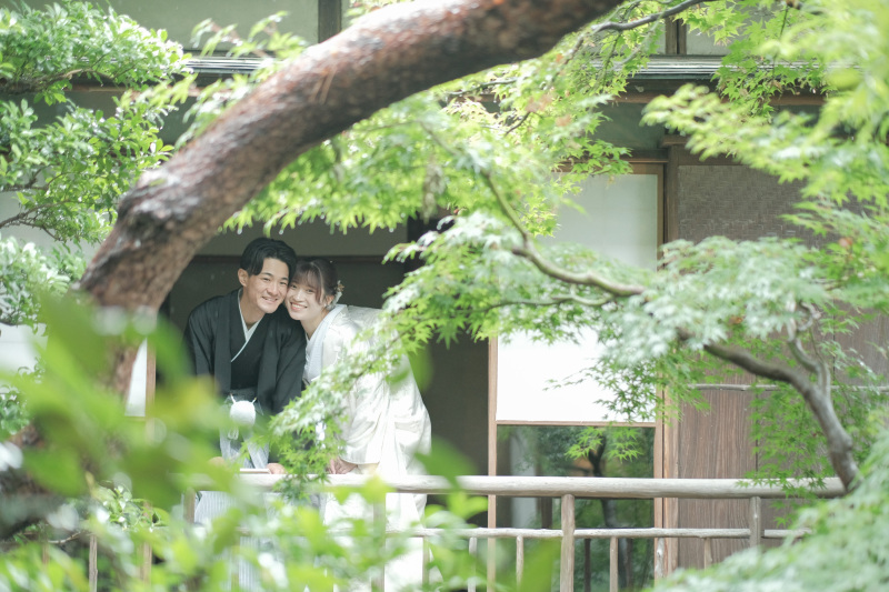 新緑に囲まれて