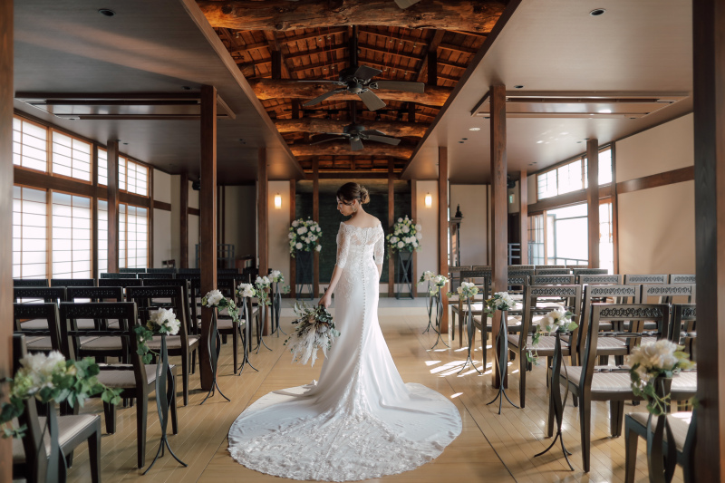 【前撮り・後撮りご希望の方へ】≪洋装≫庭園やチャペルなど館内撮影◆1.5h撮影＆データ100cut付