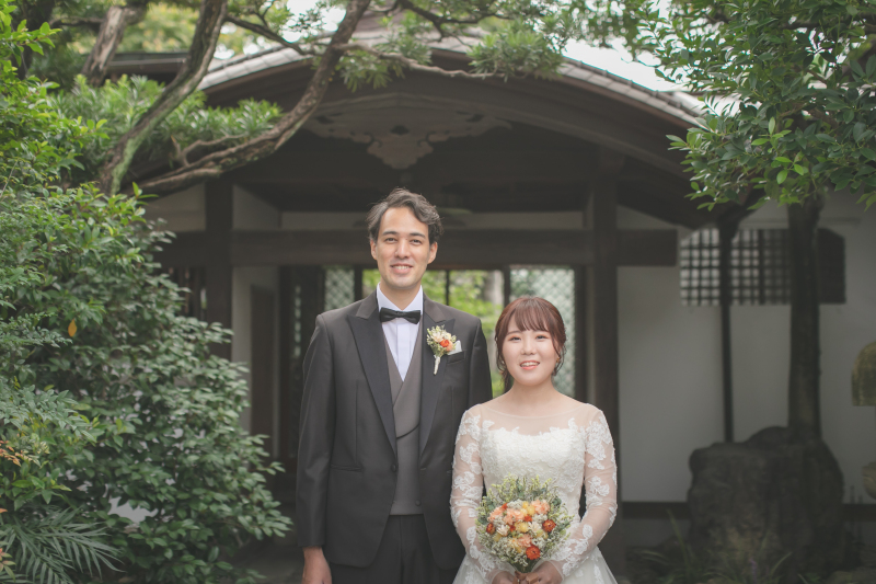 【ドレス&タキシード】 歴史ある日本家屋とのアンマッチ 好みのドレスでフォトウェディング 全100カット付