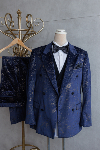 柄入りネイビー