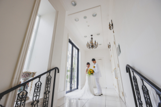 写真の中の結婚式