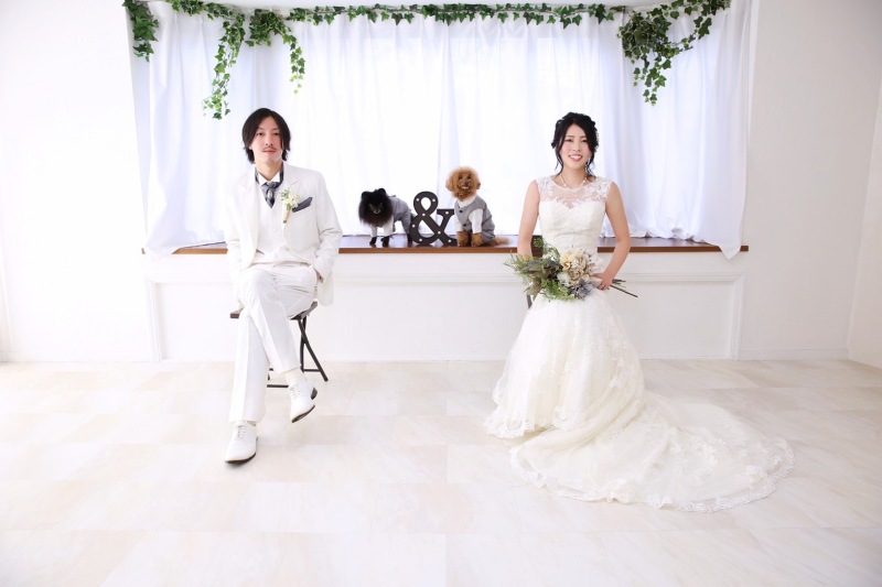 ペットちゃんとPhoto wedding♡