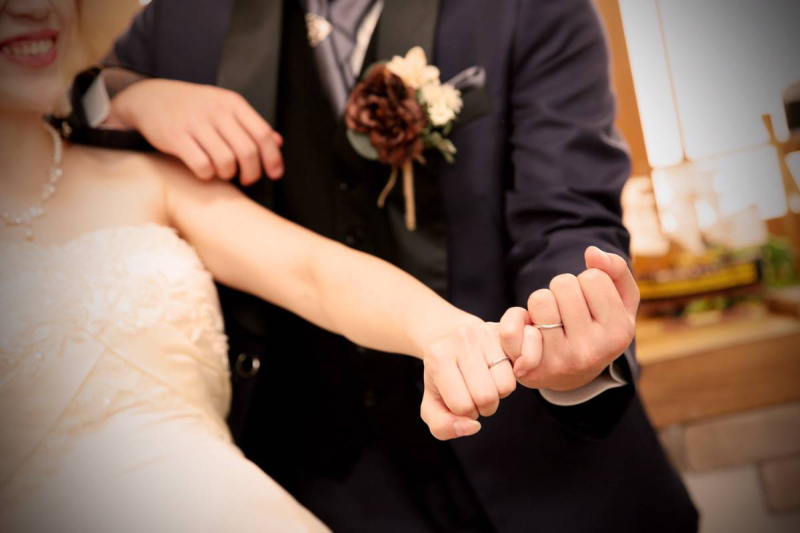 お二人が結ばれた印