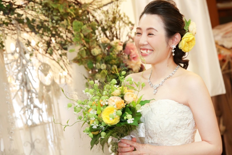 ヘアメイク完成！