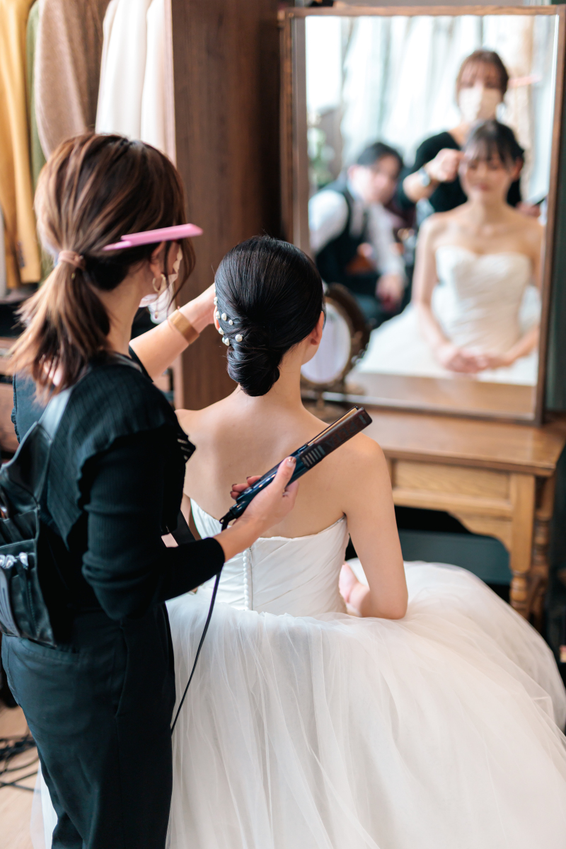 お支度中のお写真も