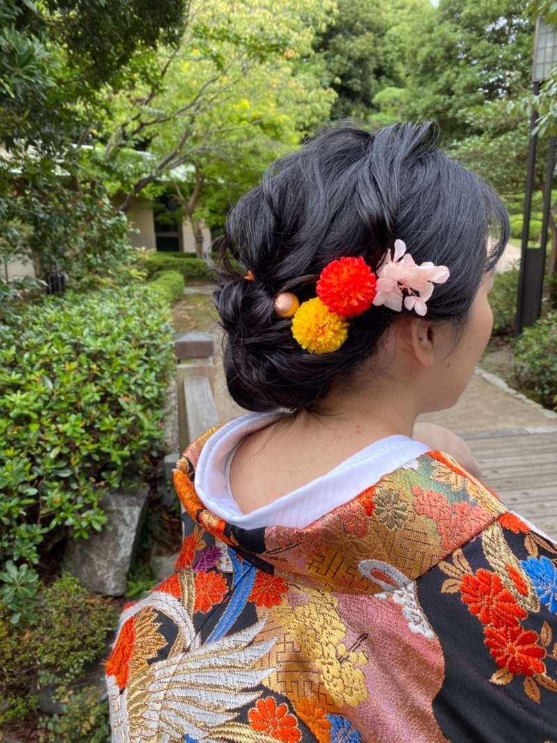 和装ヘアチェンジ