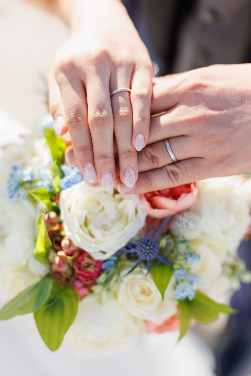 リングショットとブーケ