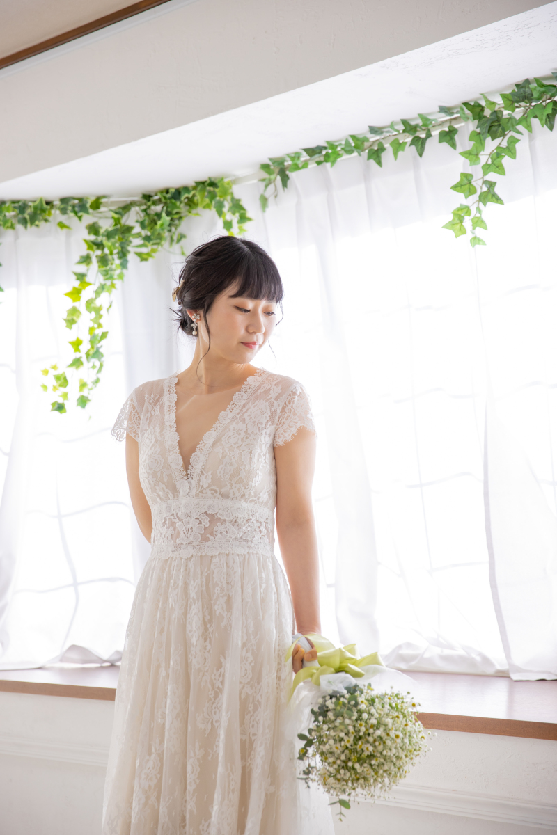 かすみ草のブーケでピュアな花嫁に♡