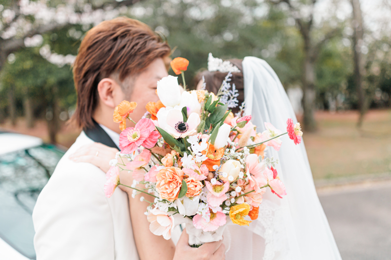 華やかなブーケで彩りを