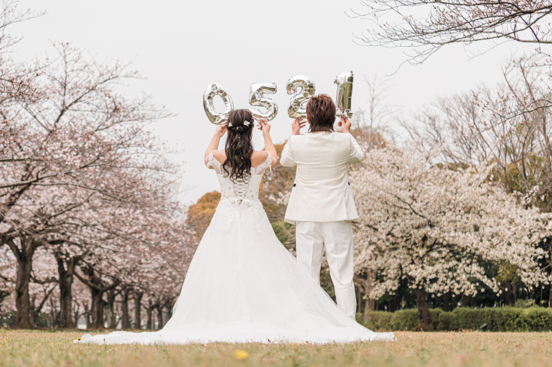 桜に囲まれて♡