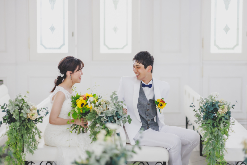 結婚式の雰囲気を味わいながら